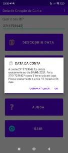 Conta free fire 4 anos super gemada