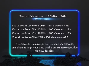 Twitch Viewers/Visualização ao Vivo - Muito barato. - Outros