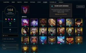 Conta ESM3 Flex/ Plati2 Solo duo 70 Skins/1950 RP - League of Legends LOL