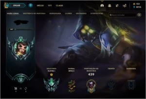CONTA DE LOL DIAMANTE 4 TODOS CAMPEOS, 227 SKINS - League of Legends