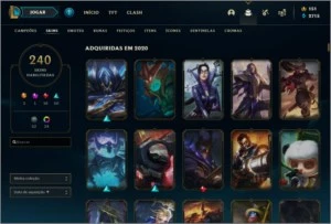 CONTA DE LOL DIAMANTE 4 TODOS CAMPEOS, 227 SKINS - League of Legends