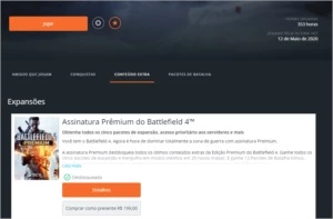 Conta Origin - Battlefield 4 Premium - Others