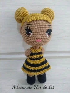 Amigurumi Boneca Bee - Artesanato e Personalizados