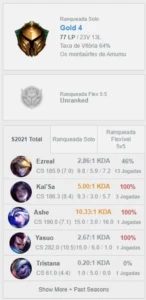 GOLD 4 - League of Legends LOL