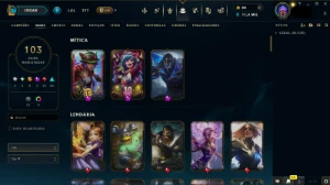 Conta Lol - Platina 4 - 103 Skins - League of Legends