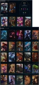 Conta League of Legendes LOL Diamante 4 D4 94 Camp 31 Skin - League of Legends