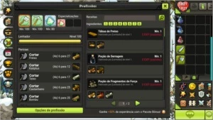 Conta de profissão cra lvl 119 servidor brutas - Dofus