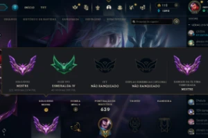 conta de lol mestre 300 pts - League of Legends