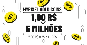 Minecraft Hypixel SkyBlock Coins - 5KK -> 1,00 R$