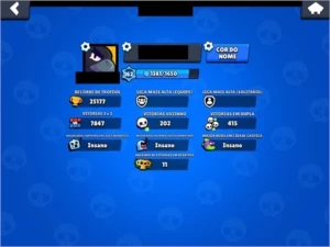 Conta Brawl Stars 25k trof - 45/45 brawlers (todos full)