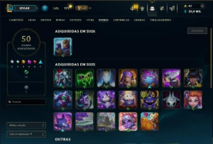 Esmeralda 3 com 55 Champs e 4 Skins ( MONO ADC ) - League of Legends LOL