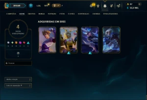 Esmeralda 3 com 55 Champs e 4 Skins ( MONO ADC ) - League of Legends LOL