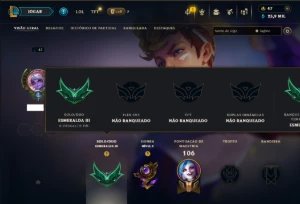 Esmeralda 3 com 55 Champs e 4 Skins ( MONO ADC ) - League of Legends LOL