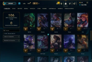 Esmeralda 3 com 55 Champs e 4 Skins ( MONO ADC ) - League of Legends LOL