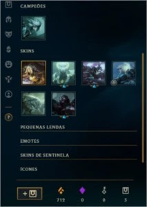 Conta Ouro 4 barato com 28 Campeões - League of Legends LOL