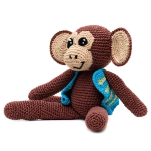 Macaco de Colete em Amigurumi - Artesanato e Personalizados