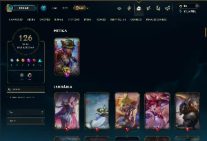 Esmeralda 2 com 100 Champs e 126 Skins ( MAIN ADC ) - League of Legends LOL