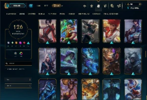 Esmeralda 2 com 100 Champs e 126 Skins ( MAIN ADC ) - League of Legends LOL