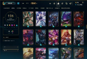 Esmeralda 2 com 100 Champs e 126 Skins ( MAIN ADC ) - League of Legends LOL