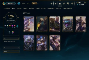 Esmeralda 2 com 100 Champs e 126 Skins ( MAIN ADC ) - League of Legends LOL
