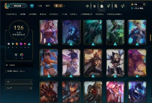 Esmeralda 2 com 100 Champs e 126 Skins ( MAIN ADC ) - League of Legends LOL