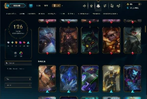 Esmeralda 2 com 100 Champs e 126 Skins ( MAIN ADC ) - League of Legends LOL