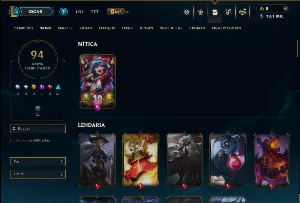 Ferro 3 com 150 Champs e 94 Skins - League of Legends LOL