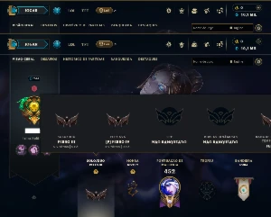 Ferro 3 com 150 Champs e 94 Skins - League of Legends LOL