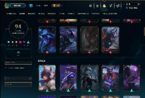 Ferro 3 com 150 Champs e 94 Skins - League of Legends LOL