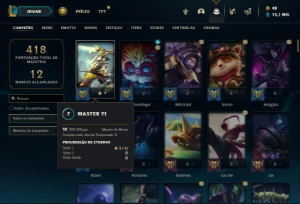 Conta prata 3 com 150 Champs e 112 Skins + 2 Miticas - League of Legends LOL