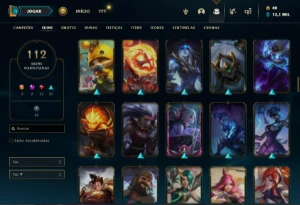 Conta prata 3 com 150 Champs e 112 Skins + 2 Miticas - League of Legends LOL