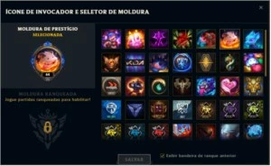 conta lol lvl 64 com icones 2016 - League of Legends