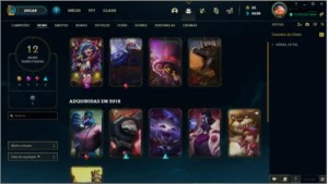 conta lol lvl 64 com icones 2016 - League of Legends