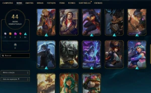 4656 De Rp - 44 Skins - League Of Legends Fa - Unranked - En LOL