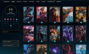 4656 De Rp - 44 Skins - League Of Legends Fa - Unranked - En LOL