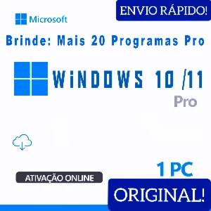 Windows 10/11 Pro - Licença Original - Softwares and Licenses