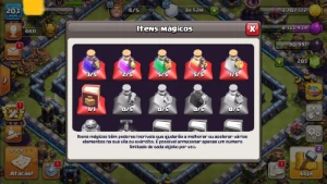 Cv 13 bem upado + lendária no perfil + base 7 full + CR - Clash of Clans