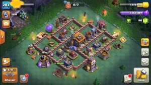 Cv 13 bem upado + lendária no perfil + base 7 full + CR - Clash of Clans