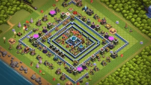 Cv 13 bem upado + lendária no perfil + base 7 full + CR - Clash of Clans