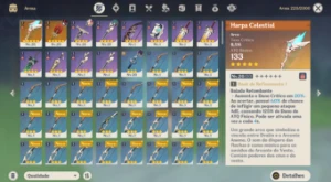 AR11 Hutao + Baculo de Homa + Harpa Ceslestial - Genshin Impact