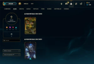 Conta bronze 2 com 32 Champs e 2 Skins + 2 Fragmentos - League of Legends LOL
