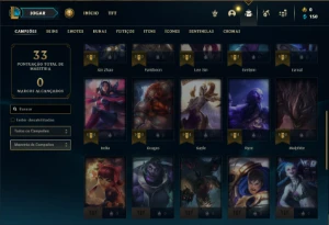 Conta bronze 2 com 32 Champs e 2 Skins + 2 Fragmentos - League of Legends LOL