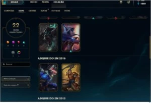 Conta lvl 46 Ex Plat 2017, Season 2018 Gold - League of Legends LOL