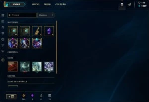Conta lvl 46 Ex Plat 2017, Season 2018 Gold - League of Legends LOL