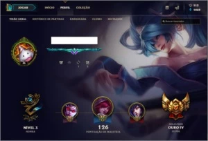 Conta lvl 46 Ex Plat 2017, Season 2018 Gold - League of Legends LOL
