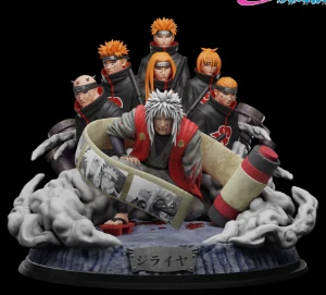 Jiraiya x Six paths of Pain Naturo 3D STL - Outros