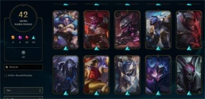 Conta LoL 42 Skins Aceito conta com mais skin e dou um volta - League of Legends