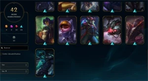 Conta LoL 42 Skins Aceito conta com mais skin e dou um volta - League of Legends