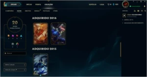 CONTA PLATINA 5 - League of Legends LOL
