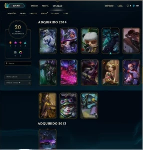 CONTA PLATINA 5 - League of Legends LOL